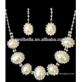 Venda Por Atacado White Pearl Acessórios Bridal Jewelry Necklace Earring